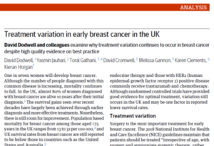 Treatment Variation In Early Breast Cancer In The UK - National Audit ...